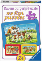 Puzzle klasyczne Ravensburger Moi przyjaciele zwierzęta 17 x 11 cm 3 x 6 elementów (4005556070626) - obraz 3