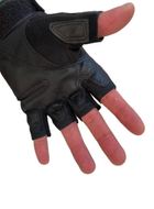 Перчатки без пальцев XL Черные - изображение 3