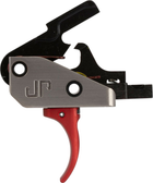 Ударно-спусковий механізм JP Enterprises Fire Control Module Curved Trigger Red для карабінів на базі AR-10/AR-15 - зображення 1