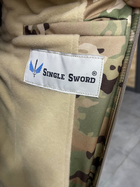 Куртка тактическая зимняя Softshell, Single Sword, Мультикам, XL, теплая зимняя куртка для военных софтшелл - изображение 8