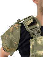 Наплечники защита плечей к плитоноске Побратим Пиксель - изображение 1