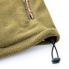 Флисовая толстовка зип худи тактическая-военная ВСУ зимняя теплая с капюшоном на молнии OSPORT (ty-0040) Хаки L - изображение 8