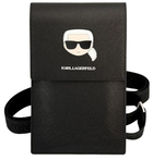 Чохол-сумка Karl Lagerfeld Metal Karl Head Black (3666339051853) - зображення 1