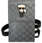 Чохол-сумка Karl Lagerfeld Ikonik Karl Monogram Patch Silver (3666339051822) - зображення 1