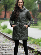 Куртка жіноча PERSO BLH220051F XL Хакі (5905080201833) - зображення 4
