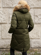 Куртка демісезонна довга з капюшоном жіноча PERSO BLH919079F L Хакі (5905080208702) - зображення 2