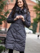Куртка демісезонна довга з капюшоном жіноча PERSO BLH818025F M Сіра (5905080209419) - зображення 5
