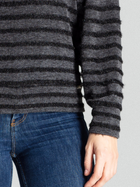 Sweter damski w paski Lenitif L069 L/XL Czarny (5902194377690) - obraz 5
