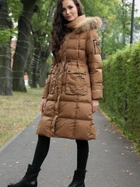 Куртка зимова жіноча PERSO BLH220027FXR S Бежева (5908312938422) - зображення 4