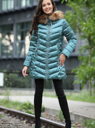 Куртка зимова жіноча PERSO BLH220036FR 2XL Смарагдова (5908312938408) - зображення 4