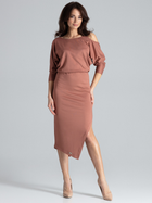 Сукня жіноча Lenitif K479 S Коричнева (5902194352604) - зображення 1