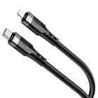 Кабель заряджання BOROFONE BU35 Type-C to Lightning (PD20W) (1.2M) для iOS пристроїв iPhone Чорний