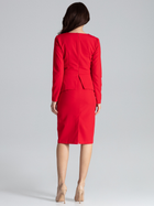 Sukienka ołówkowa damska Lenitif K491 L Czerwona (5902194354547) - obraz 2