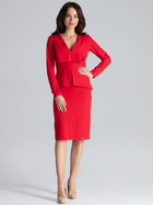 Sukienka ołówkowa damska Lenitif K491 L Czerwona (5902194354547) - obraz 3