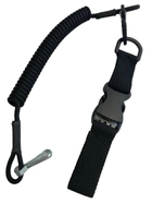 Страховой шнур (тренчик) для крепления оружия с фастексом Черный - изображение 1