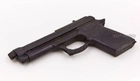 Пістолет макет Київгума гумовий для єдиноборств та тренувань зручна ручка 21.5×12.5 см чорний - зображення 3