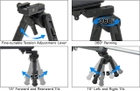 Сошки Leapers UTG Recon 360 TL, 200-305 мм, Picattinny, 3 позиції, поворотні, гумові ніжки, TL-BP03-A - зображення 10