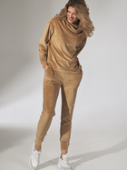 Bluza damska z kapturem elegancka Figl M745 L Beżowa (5902194386814) - obraz 3
