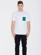 T-shirt męski bawełniany Visent V002 2XL Biały (5902249100440) - obraz 4