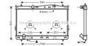 Радіатор охолодження HYUNDAI TRAJET (FO) (99-) 2.0-2.7 (Ava) Ava (HY2077)