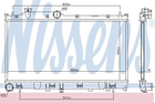 Радиатор охлаждения SUBARU FORESTER (SJ) (12-) 2.0 и 16V (выр-во Nissens) Nissens (67744)
