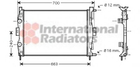 Радиатор охлаждения RENAULT Megane, Scenic (выр-во Van Wezel) Van Wezel (43002306)