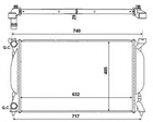 Радіатор охолодження двигуна AUDI A4 00- (вир-во NRF) NRF (50539)