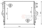 Радіатор охолодження CAYENNE / TOUAREG 10- (вир-во Van Wezel) Van Wezel (58002316)