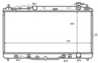 Радіатор охолодження двигуна TOYOTA Camry 2006-2011 (вир-во NRF) NRF (59079)