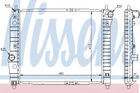 Радиатор охлаждения DAEWOO AVEO 1.5 (выр-во Nissens) Nissens (61636)