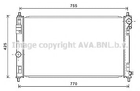 Радиатор охлаждения DODGE/ JEEP (выр-во AVA) Ava (CRA2121)