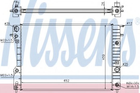 Радиатор охлаждения OPEL OMEGA B (94-) 2.0-3.0 (выр-во Nissens) Nissens (63072A)