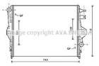 Радіатор охолодження PORSCHE Cayenne/VW Touareg 2010 (вир-во AVA) Ava (VNA2316)