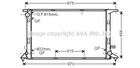 Радіатор, Система охолодження двигуна Ava (AIA2290)