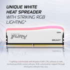 Pamięć Kingston Fury DDR4-3200 32768MB PC4-25600 (Kit of 2x16384) Beast RGB Special Edition White (KF432C16BWAK2/32) - obraz 11