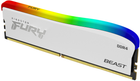 Оперативна пам'ять Kingston Fury DDR4-3600 8192MB PC4-28800 Beast RGB Special Edition White (KF436C17BWA/8) - зображення 3