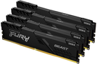 Оперативна пам'ять Kingston Fury DDR4-3600 32768MB PC4-28800 (Kit of 4x8192) Beast Black (KF436C17BBK4/32) - зображення 1