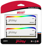 Оперативна пам'ять Kingston Fury DDR4-3600 32768MB PC4-28800 (Kit of 2x16384) Beast RGB Special Edition White (KF436C18BWAK2/32) - зображення 6