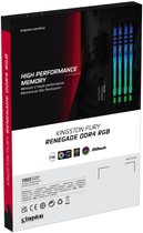 Pamięć Kingston Fury DDR4-3600 65536 MB PC4-28800 (Kit of 2x32768) Renegade RGB 2Rx8 Black (KF436C18RBAK2/64) - obraz 7