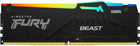 Оперативна пам'ять Kingston FURY DDR5-4800 16384MB PC5-38400 (Kit of 2x8192) Beast RGB Black (KF548C38BBAK2-16) - зображення 4