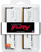 Pamięć Kingston Fury DDR5-5200 32768MB PC5-41600 (Kit of 2x16384) Beast AM5 White (KF552C36BWEK2-32) - obraz 5