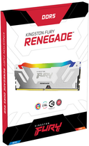 Оперативна пам'ять Kingston FURY DDR5-6000 32768MB PC5-48000 (Kit of 2x16384) Renegade RGB 1Rx8 White (KF560C32RWAK2-32) - зображення 5