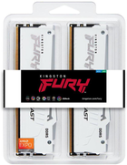 Оперативна пам'ять Kingston Fury DDR5-6000 32768MB PC5-48000 (Kit of 2x16384) Beast AM5 RGB White (KF560C36BWEAK2-32) - зображення 5