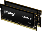Оперативна пам'ять Kingston Fury SODIMM DDR4-2666 32768 MB PC4-21300 (Kit of 2x16384) Impact Black (KF426S16IBK2/32) - зображення 1