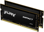 Оперативна пам'ять Kingston Fury SODIMM DDR4-2666 65536 MB PC4-21300 (Kit of 2x32768) Impact Black (KF426S16IBK2/64) - зображення 1