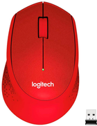 Mysz Logitech M330 Silent Plus WIreless Red (910-004911) - obraz 1