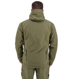 Зимова тактична куртка Eagle Soft Shell WJ-17 з флісом Green Olive 5XL - зображення 5