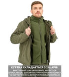 Зимова тактична куртка Eagle Soft Shell WJ-17 із флісом Green Olive XXL - зображення 6