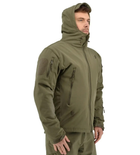 Зимова тактична куртка Eagle Soft Shell WJ-17 з флісом Green Olive M - зображення 8