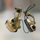 Навушники Earmor M31 з кріпленням на шолом HD-ACC-08 Койот, активні навушники з адаптером чебурашка на рейку ARC (243810-244391) - зображення 5